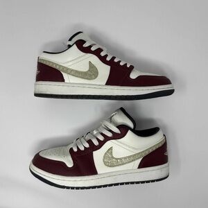 Nike Women’s Air Jordan 1 Low SE Year of the Dragon Size 8.5 Dark Red